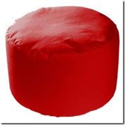 pouf rouge