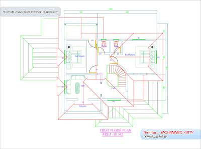 Home plan and elevation - 2085 Square Feet