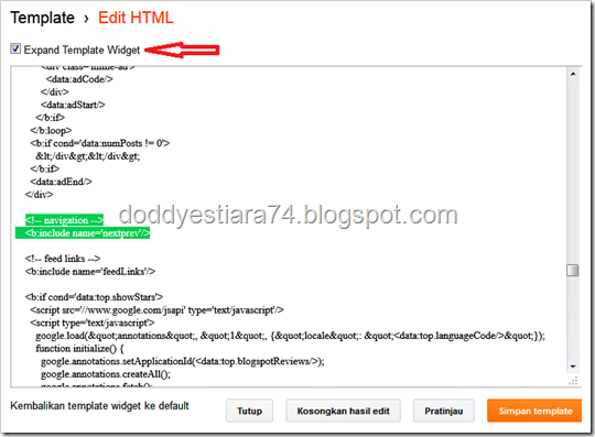 Edit HTML