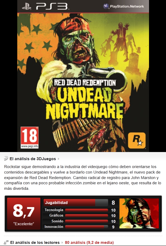 Red Dead Redemption: Undead Nightmare [PS3][ENG][Sub ESP][3.55]