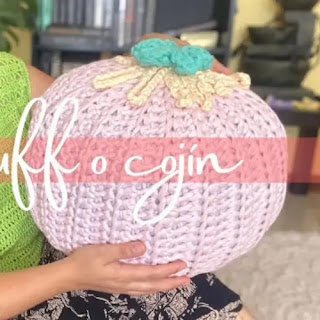 Cojín o Puff a Crochet