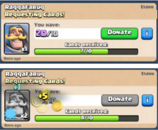 Cara Mendapatkan Gold Clash Royale dengan donasi clan