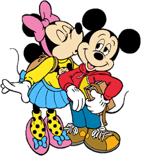 Clip Art de Minnie y Mickey. 