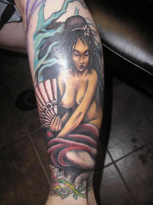 Do ya like Geisha Girls well why doncha get a Geisha Girl tattooed on yer