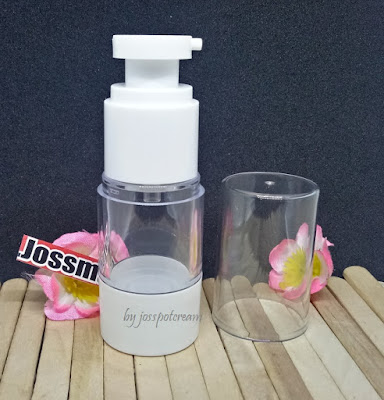 Jual-Botol-Airless-Spray-Import-tempat-serum-wajah-kosmetik-acrylic 20ml-Warna-Putih-White 