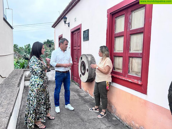 Cabildo y Ayuntamiento de San Andrés y Sauces convertirán el Molino Hidráulico ‘El Regente’ en un centro de interpretación del gofio