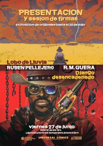 Django desencadenado y Lobo de Lluvia en Universal Cómics