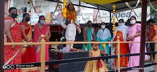 आदिवासी महिला मण्डल ने क्रांतिकारी शहीदों को श्रद्धासुमन अर्पित कर उनके पदचिन्हों पर चलने का लिया संकल्प