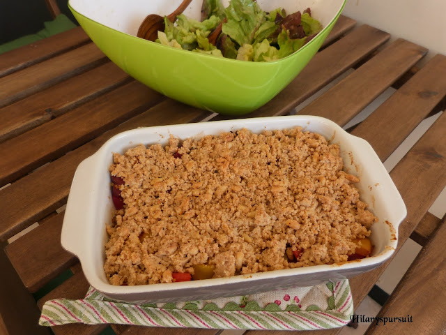 Crumble de poivrons au chorizo