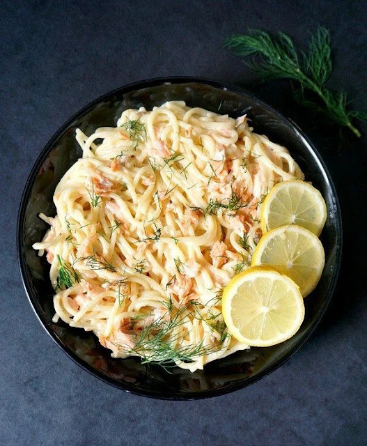 How To Make Salmon and Shrimp Alfredo Pasta at Home