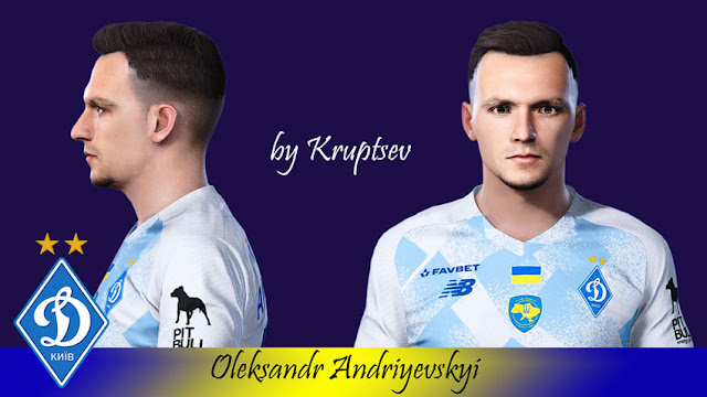 Oleksandr Andriyevskyi Face For eFootball PES 2021