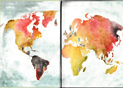 Talented Saints Around the World - Meg Hunter-Kilmer and Lindsey Sanders  Map