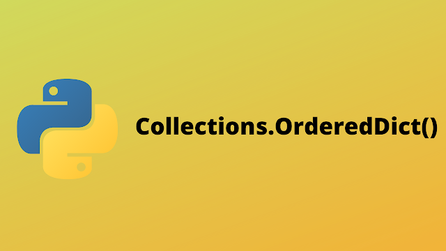 HackerRank Collections.OrderedDict() solution in python