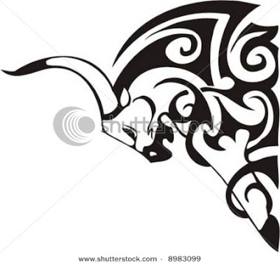 Tribal Art Buffalo Horn Design Posted by imam at 83900 PM