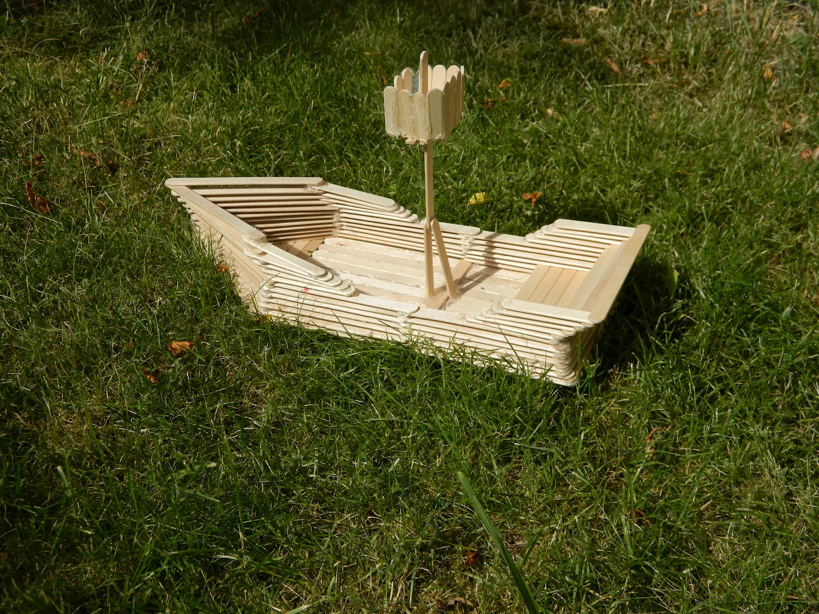 Popsicle Stick Boat