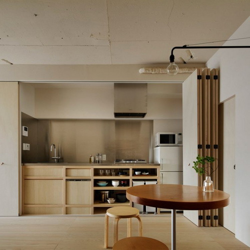  Desain  Interior Minorpoet Sembuyikan Dapur Apartemen 