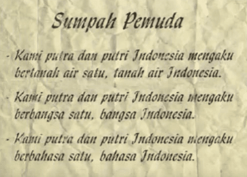 Gambar dan Isi Teks Sumpah Pemuda Asli 28 Oktober 1928 