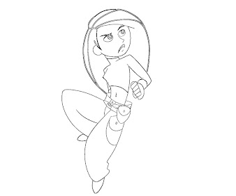 #3 Kim Possible Coloring Page