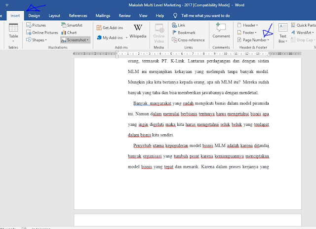 Cara Membuat Nomor Halaman Makalah di MS Word