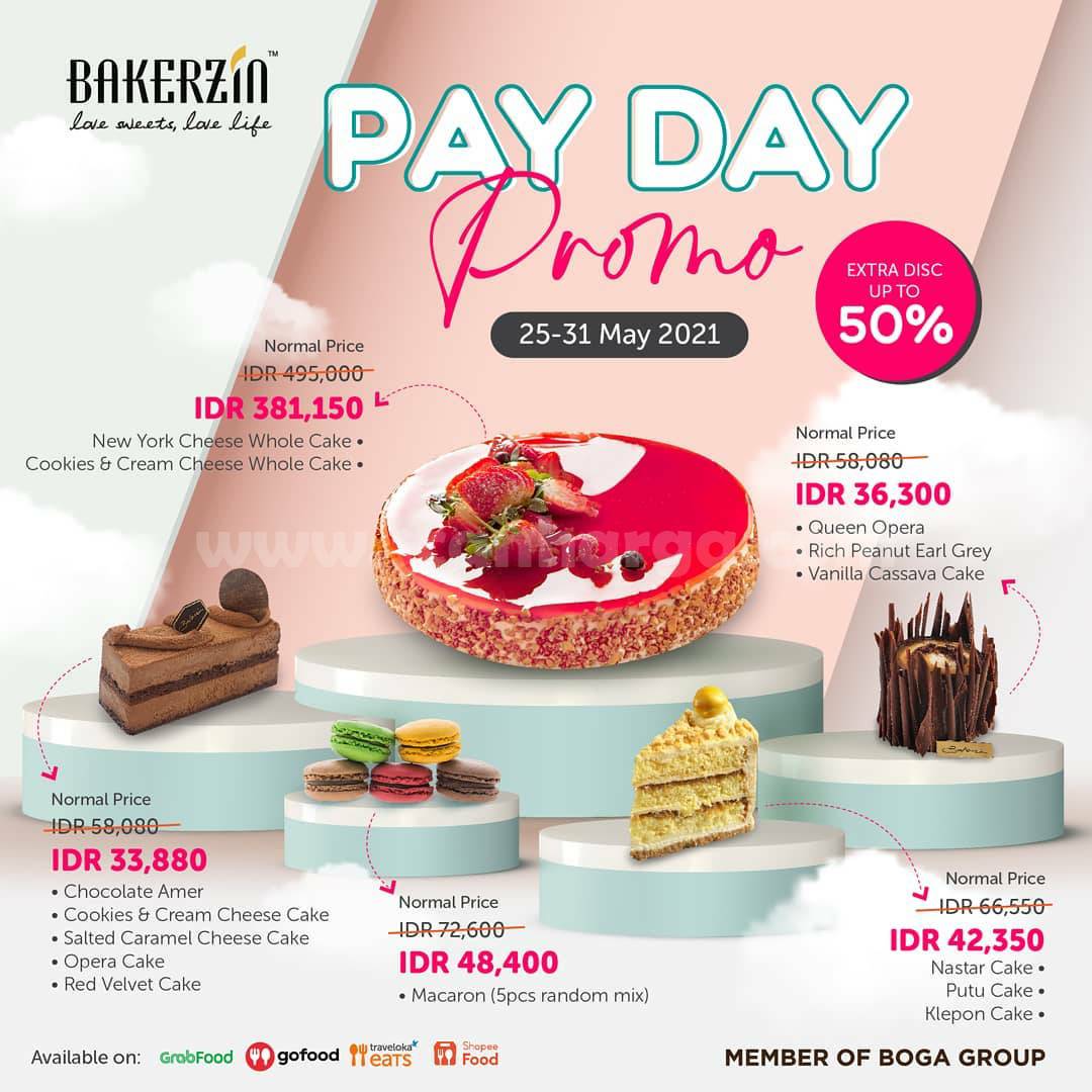 Promo Bakerzin Payday Diskon 50% harga Cake mulai Rp 36.300