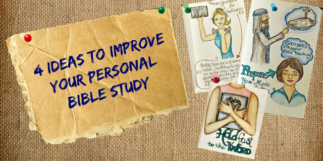 This 1-minute devotion suggests 4 ways to improve your Bible study and offers examples and resources for Creative Bible Journaling.