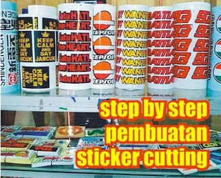 step by step pembuatan sticker cutting