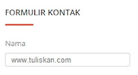 Cara Membuat Contact Form (Kontak Formulir) di Blog