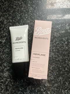 Packaging and tube of Boots Ingredients Squalane Cleanser