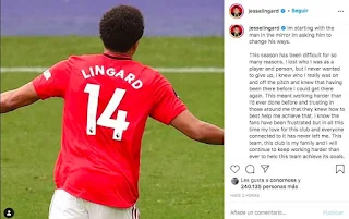 Lingard sends emotional message to Manchester United and fans