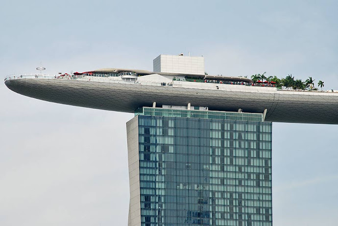 Detalle de la azotea del Marina Bay Sands