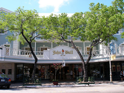 John Bull store front, Bay St., Nassau, Bahamas.