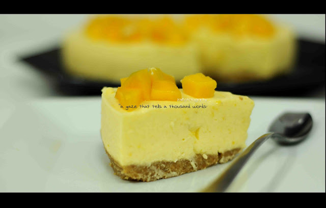 ZARIF KITCHEN: Chilled Manggo Cheesecake