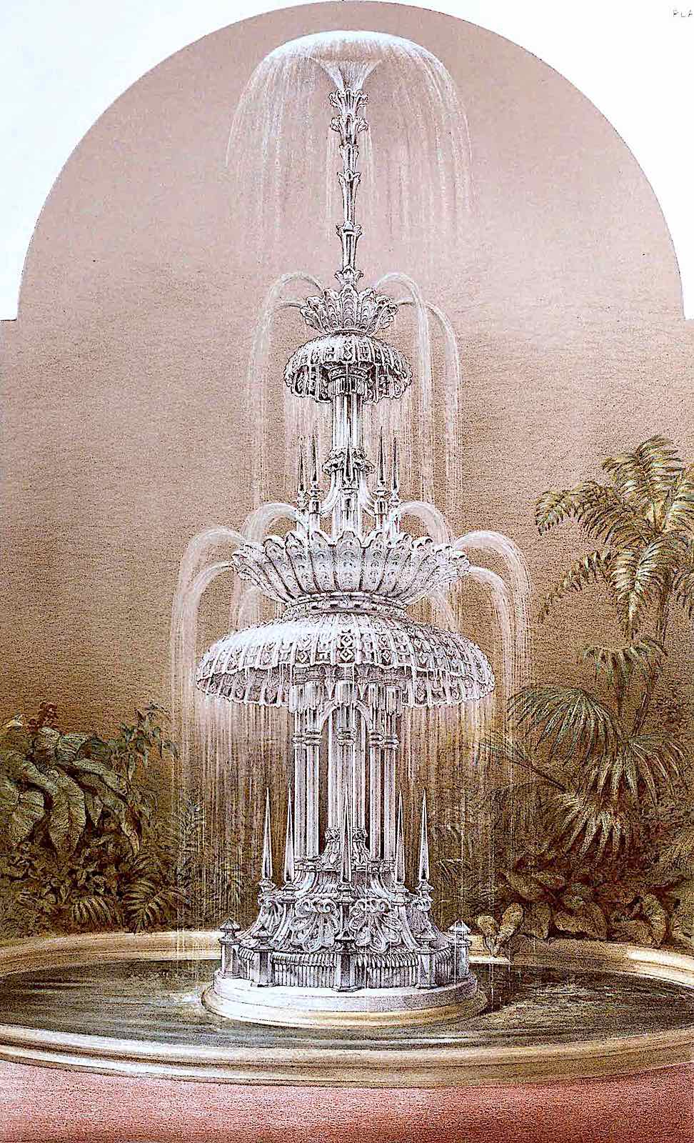 1851 Great Exhibition London Crystal Fountain