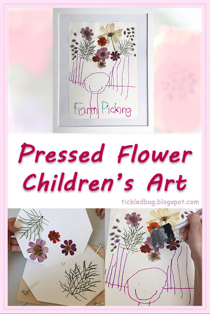 Tickled by the Creative Bug - Pressed Flower Children's Art