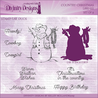 Divinity Designs LLC Country Christmas Stamp/Die Duos