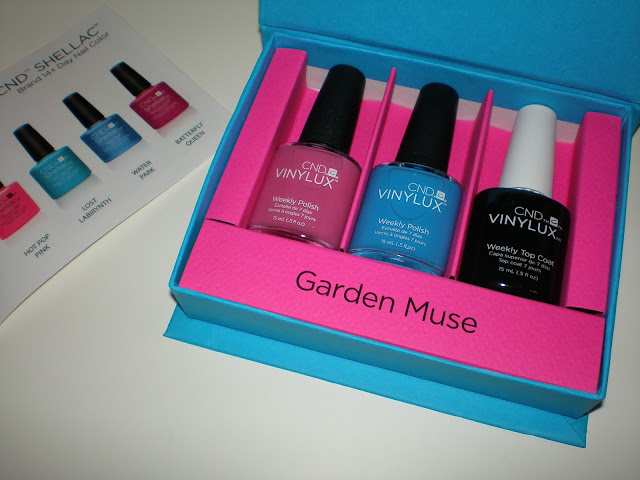 CND Vinylux Garden Muse Collection Set, with Crushed Rose, Reflecting Pool and top coat