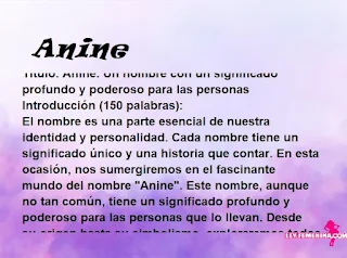 significado del nombre Anine