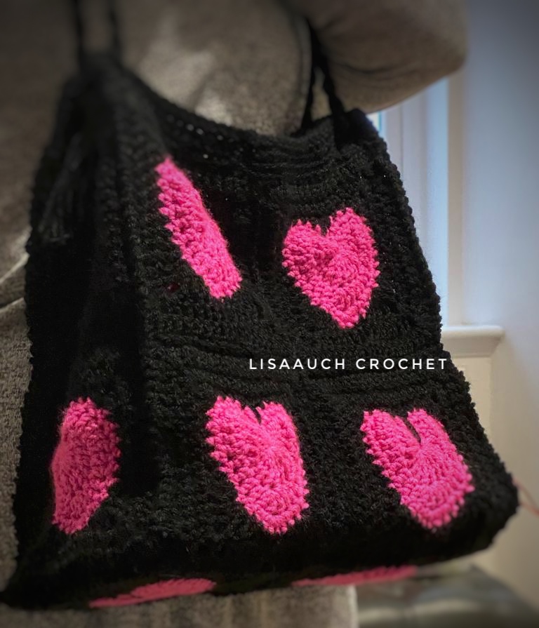 Granny Heart Tote - 2017 Granny-Spiration Challenge!