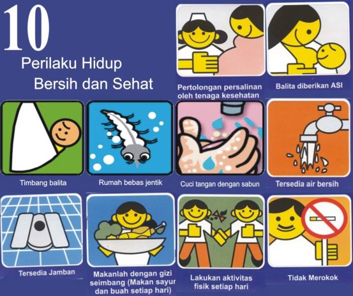 10 Perilaku Hidup Bersih dan Sehat (PHBS) - Pasien Sehat