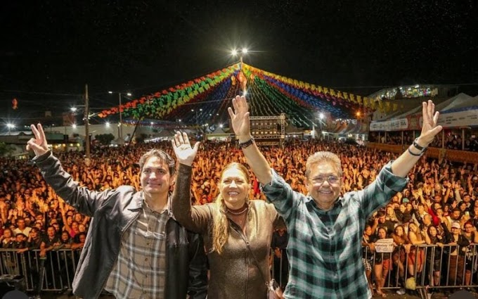 Adriano Galdino anuncia pré-candidatura ao governo da Paraíba ao lado de Lula durante festa de São Pedro em Pocinhos