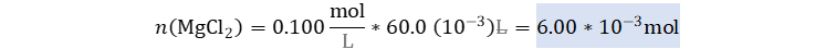 Cuales son los moles de MgCl2 en 60.0 mL de solución al 0.100 M, Cuantos moles de MgCl2 en 60.0 mL de solución al 0.100 M, Determine los moles de MgCl2 en 60.0 mL de solución al 0.100 M, Determinar los moles de MgCl2 en 60.0 mL de solución al 0.100 M, Obtenga los moles de MgCl2 en 60.0 mL de solución al 0.100 M, Obtener los moles de MgCl2 en 60.0 mL de solución al 0.100 M, Calcule los moles de MgCl2 en 60.0 mL de solución al 0.100 M, Calcular los moles de MgCl2 en 60.0 mL de solución al 0.100 M, Halle los moles de MgCl2 en 60.0 mL de solución al 0.100 M, Hallar los moles de MgCl2 en 60.0 mL de solución al 0.100 M,