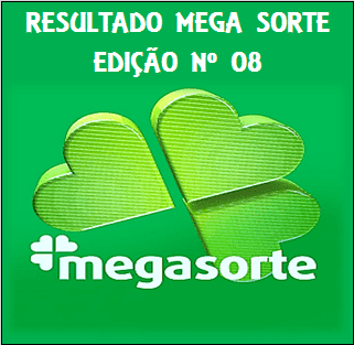 Resultado do Mega sorte edição 8 sorteio em 29/09/2019