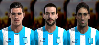 Faces: Rodrigo De Paul, Lisandro Lopez, Diego Milito, Pes 2013