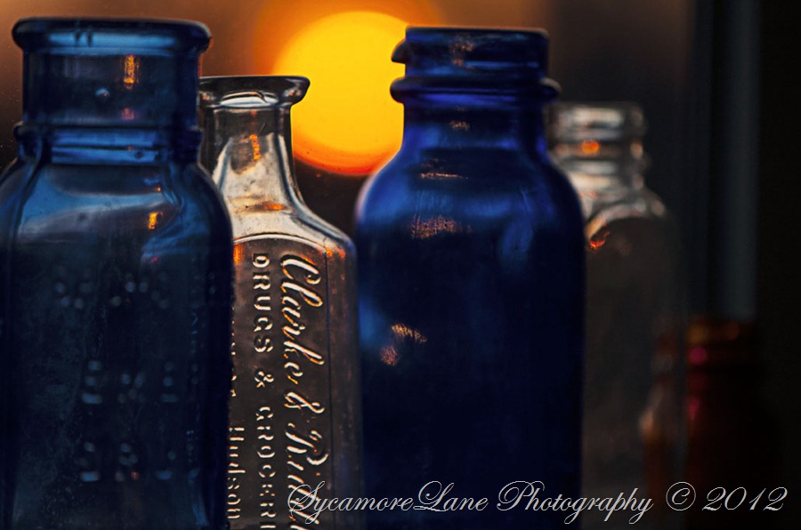 Sun through antique glass- A Country Girl's Ramblings