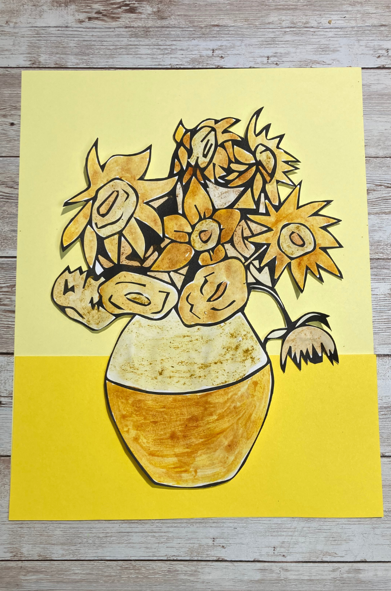 Van Gogh sunflowers for kids