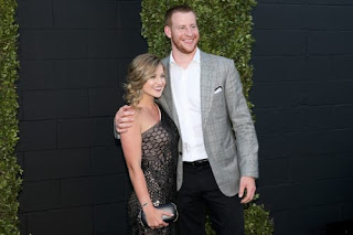 Carson Wentz With His Wife Madison Oberg