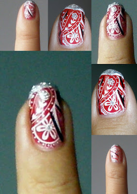 Flower Nail Design with a Hippie Touch.