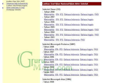 Latihan Ujian Sekolah Secara Online