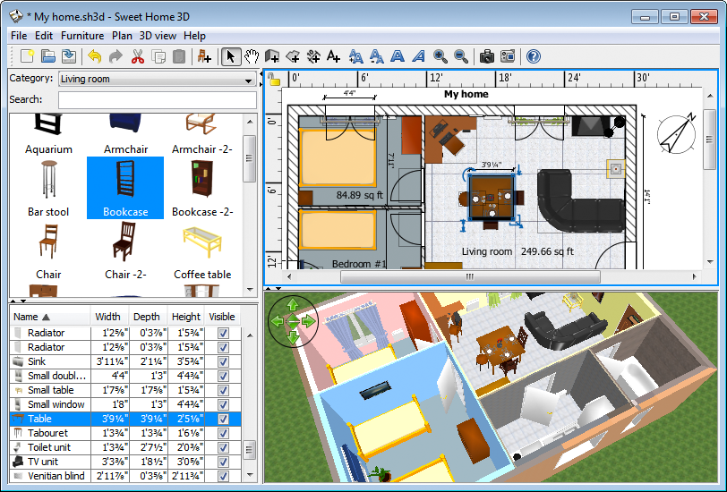 Cara Mudah Mendesain Rumah dengan Sweet Home 3D 