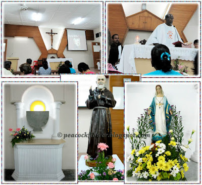 Photos taken inside the Church of Holy Family in Ulu Tiram, Johore